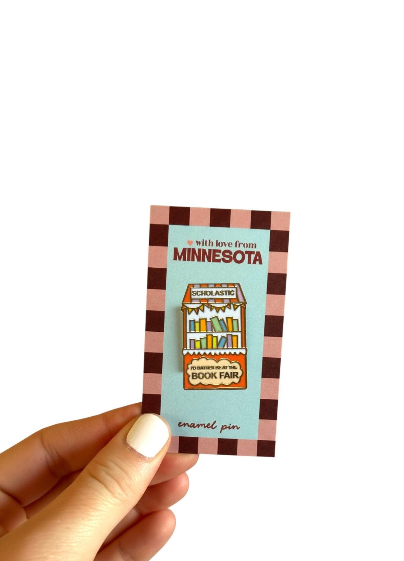 Scholastic Book Fair Enamel Pin