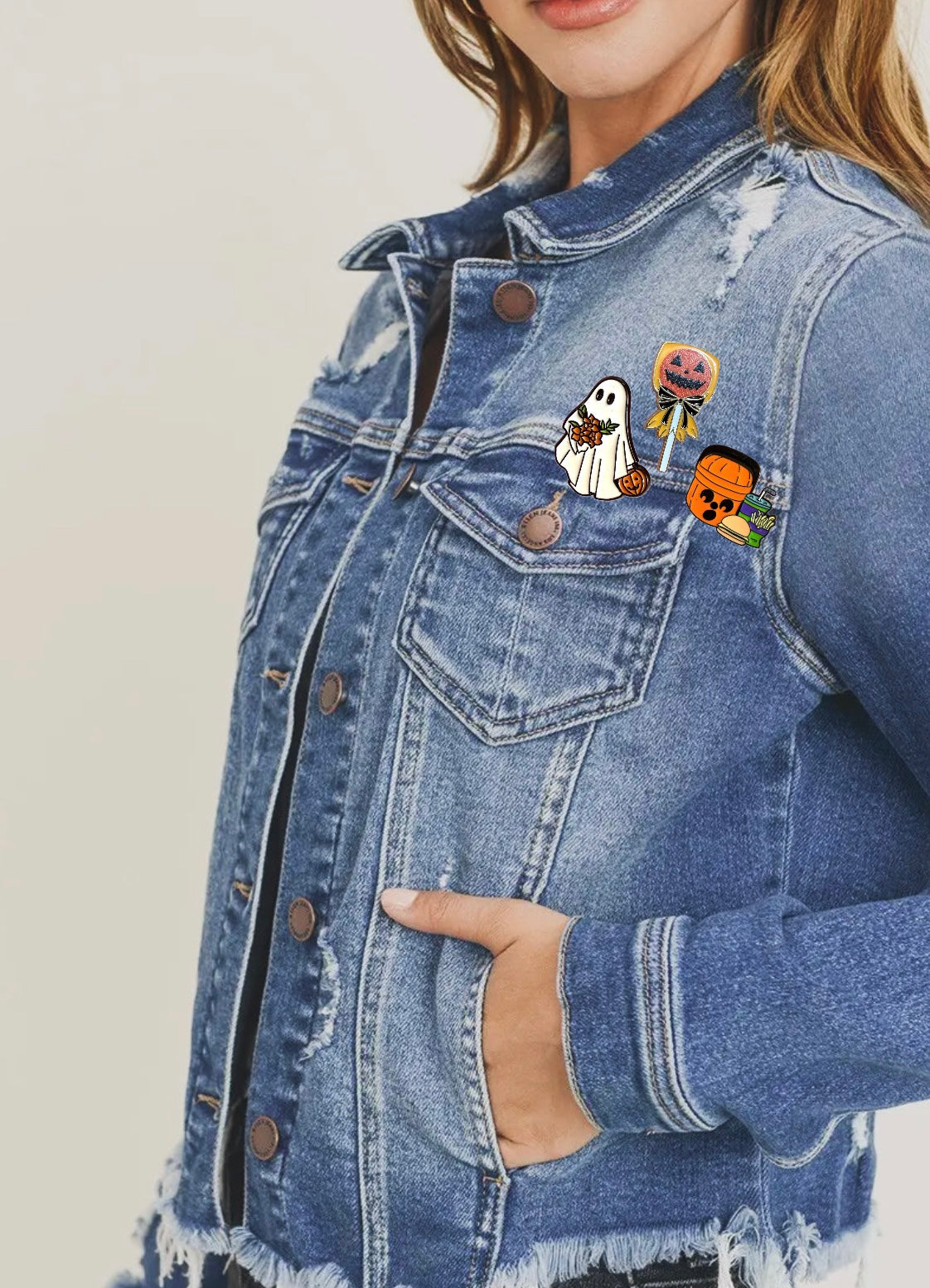 Ghost Pumpkin Enamel Pin