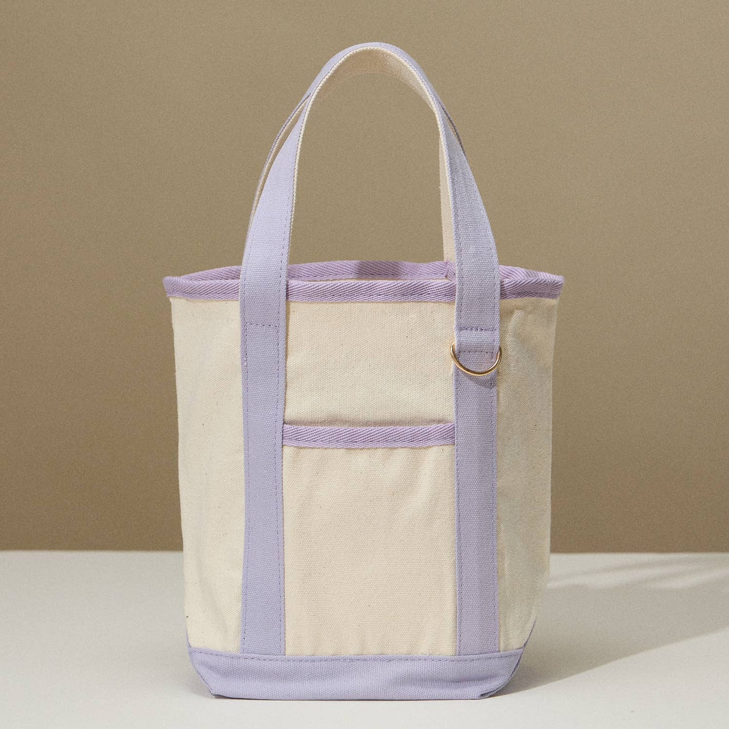 EcoCharm Cotton Everywhere-Carry Canvas Tote Bag -Small Size: Lavendar / One size