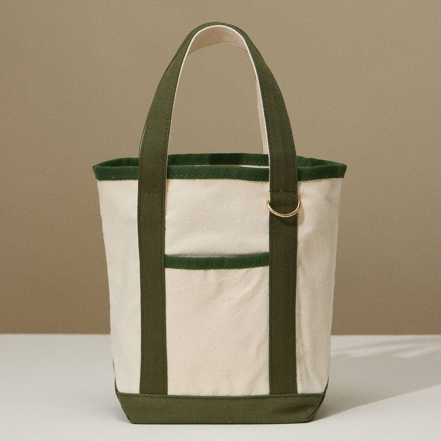 EcoCharm Cotton Everywhere-Carry Canvas Tote Bag -Small Size: Olive / One size /