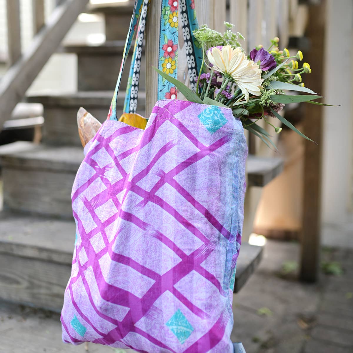 Sari Reversible Tote Bag