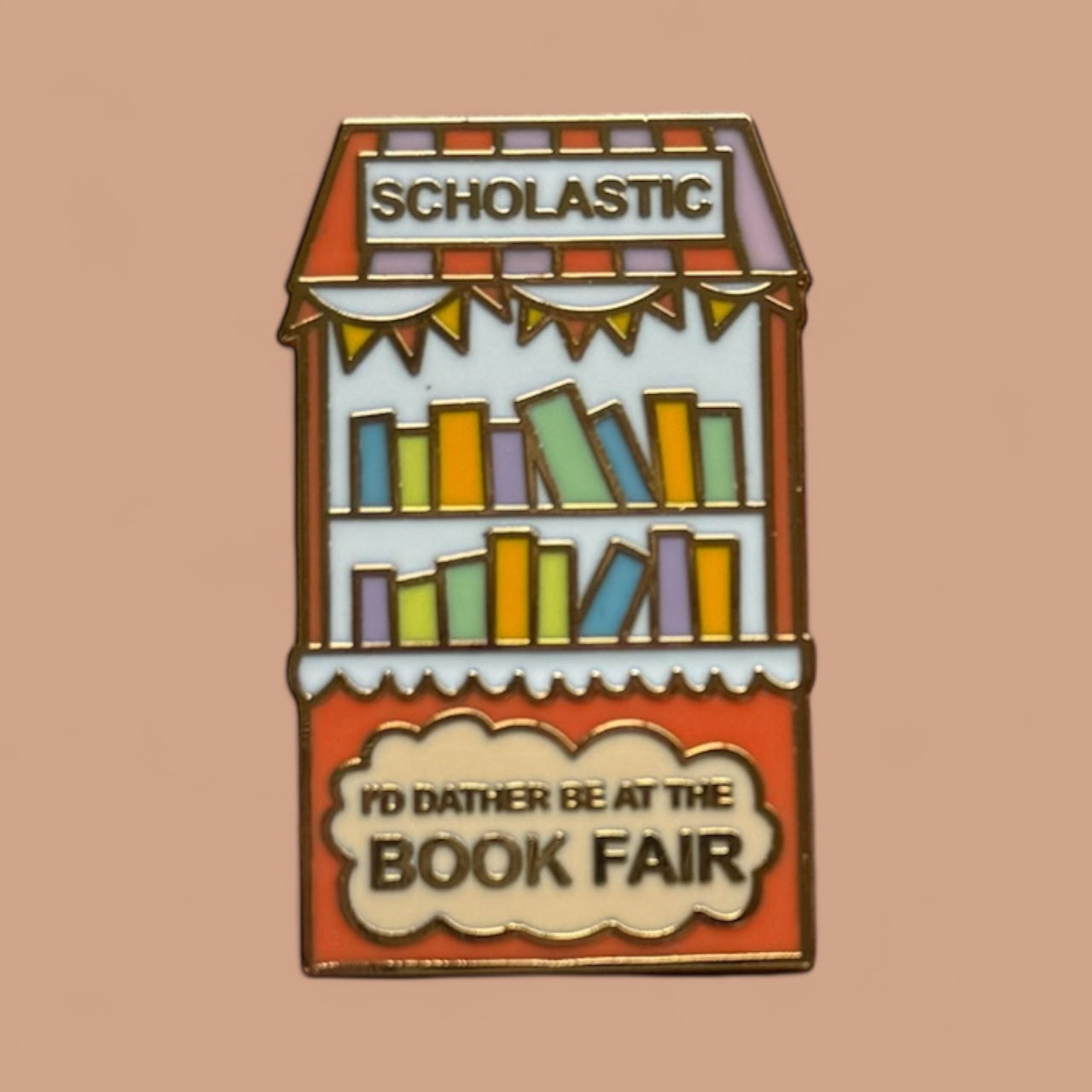 Scholastic Book Fair Enamel Pin