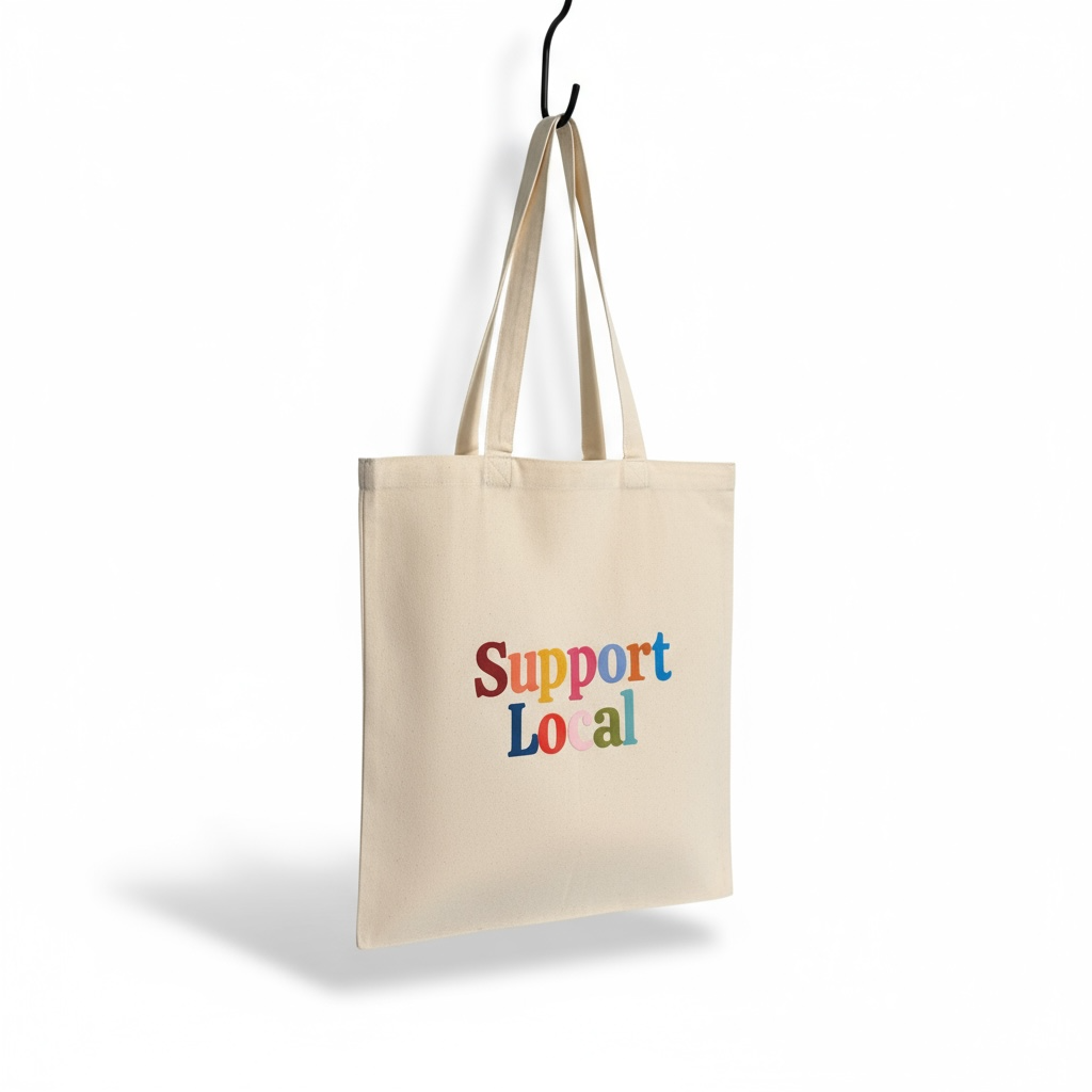 Canvas Tote Bag: Multi-Color