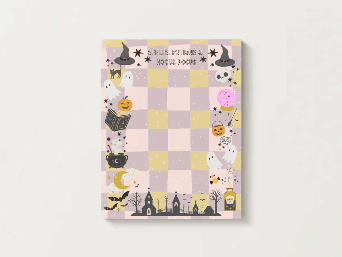 Spells, Potions & Hocus Pocus Notepad