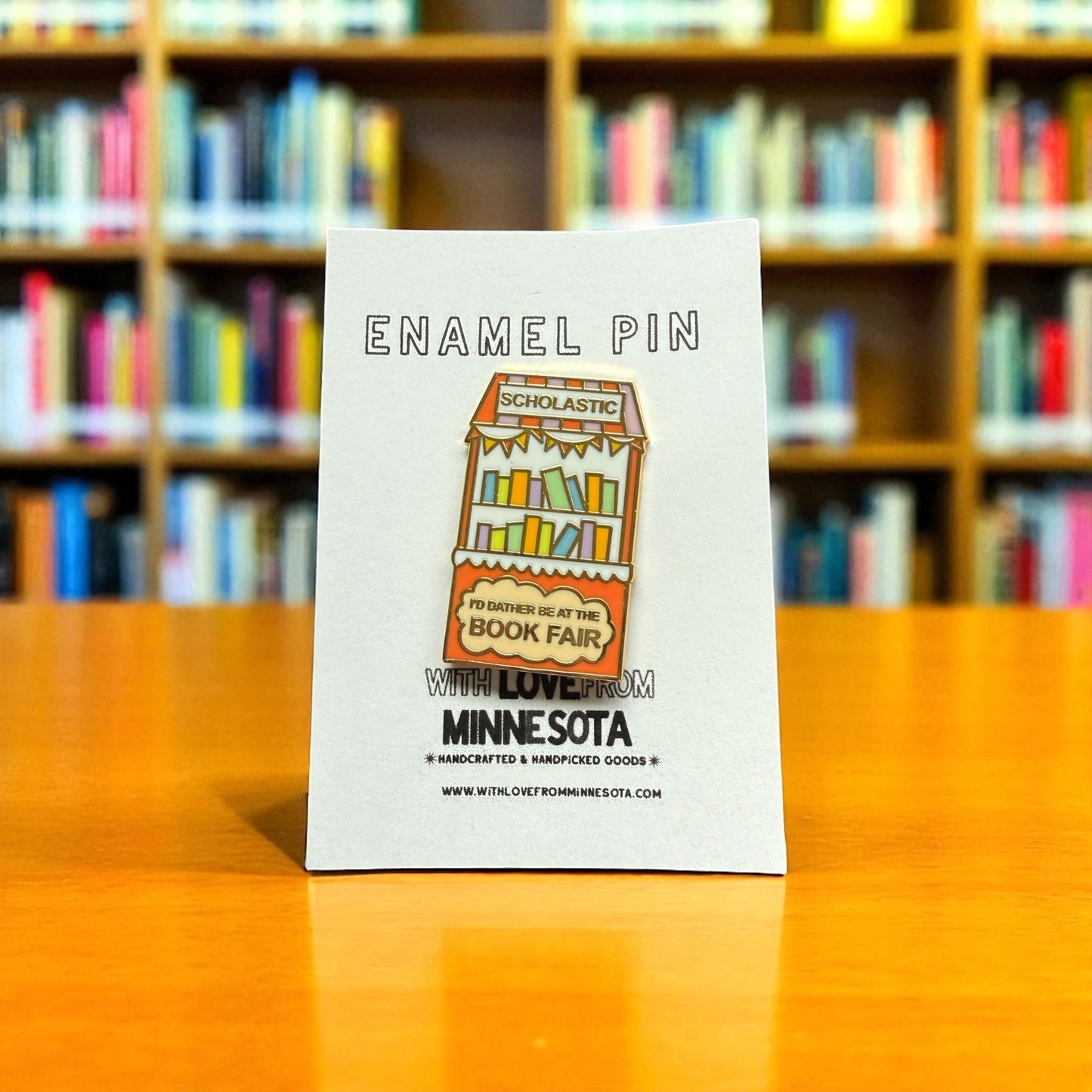 Scholastic Book Fair Enamel Pin