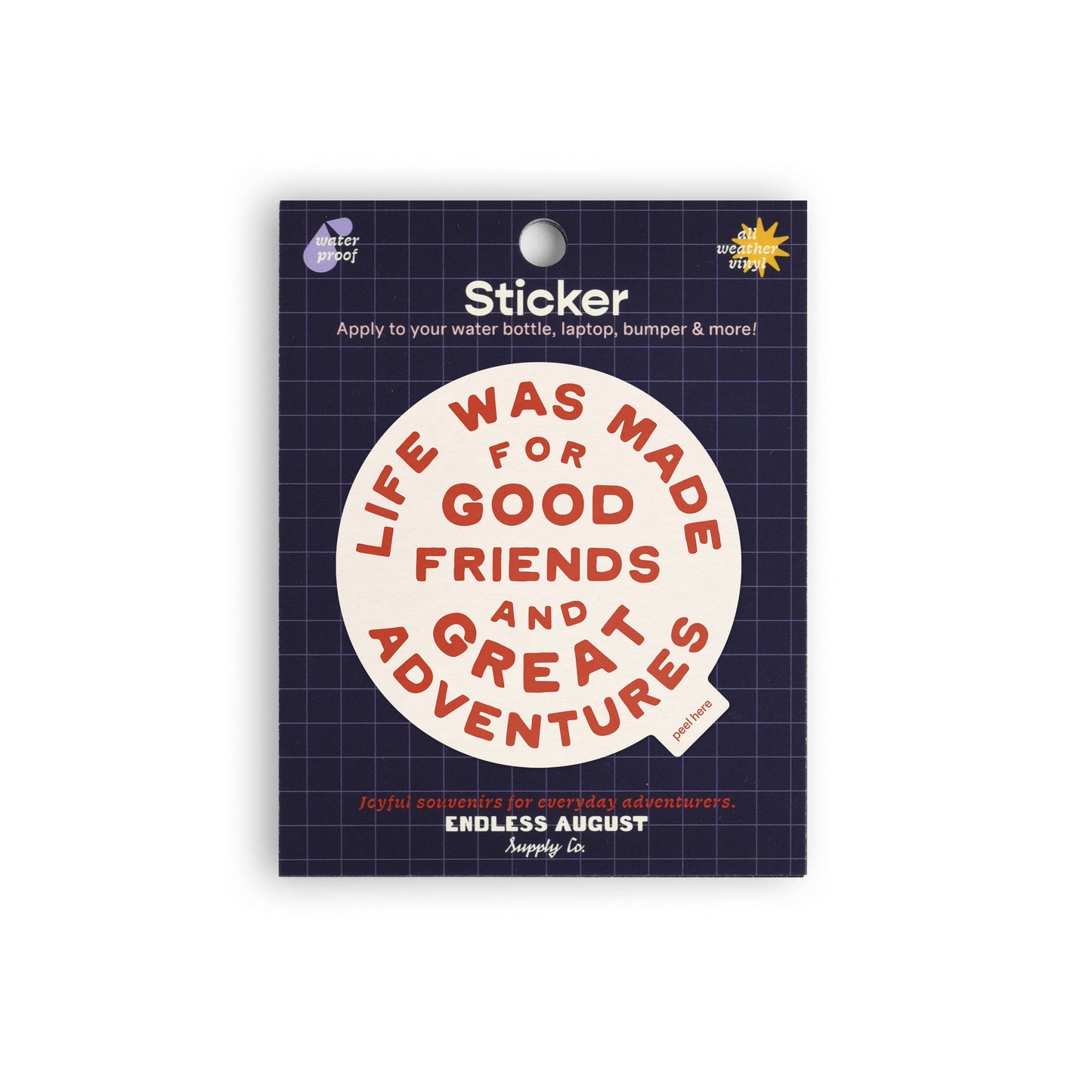 Great Adventures Sticker | Vinyl Sticker | Red: Sticker Only