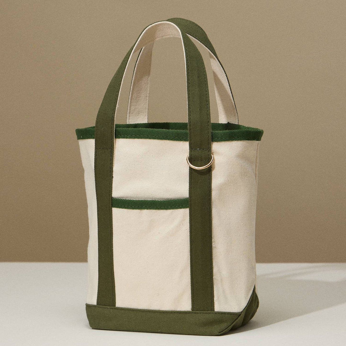 EcoCharm Cotton Everywhere-Carry Canvas Tote Bag -Small Size: Olive / One size /