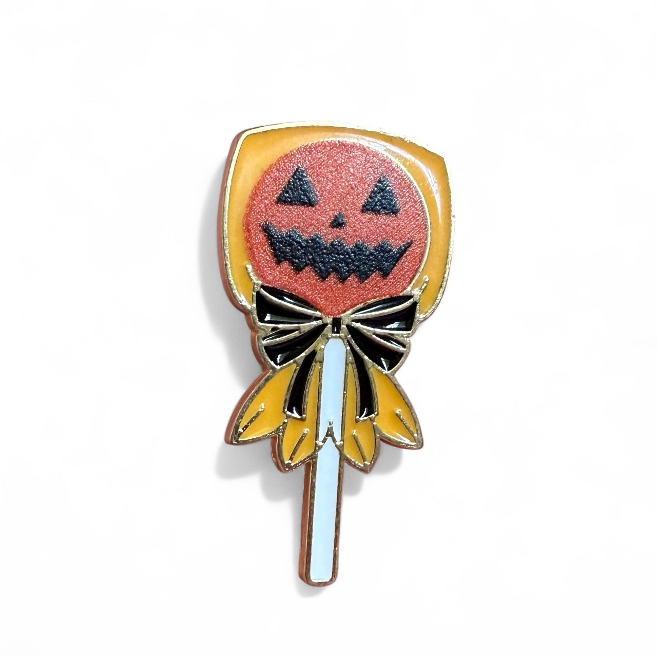 Pumpkin Lollipop Enamel Pin