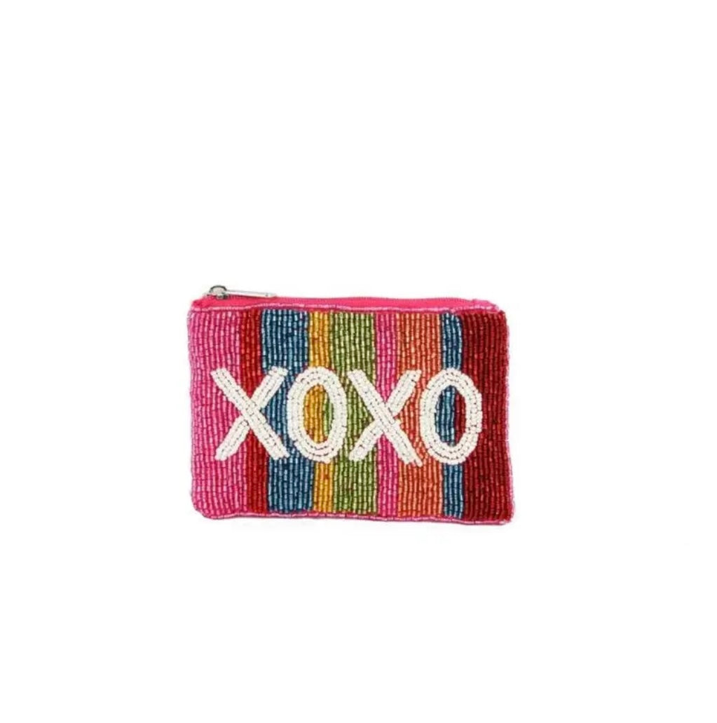 XOXO Beaded Coin Purse/Pouch
