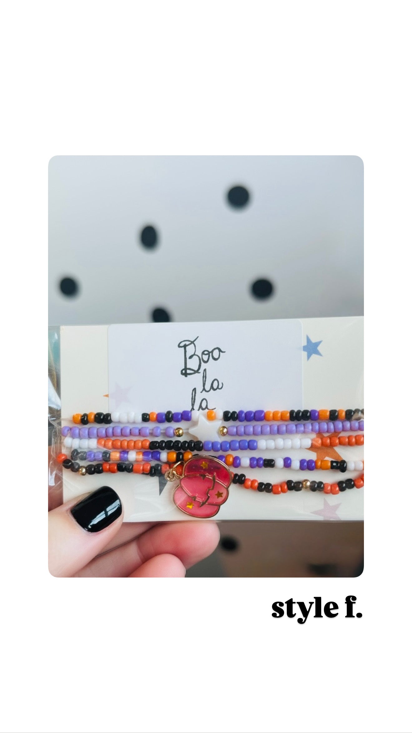 Boo La La Beaded Elastic Bracelet Stack
