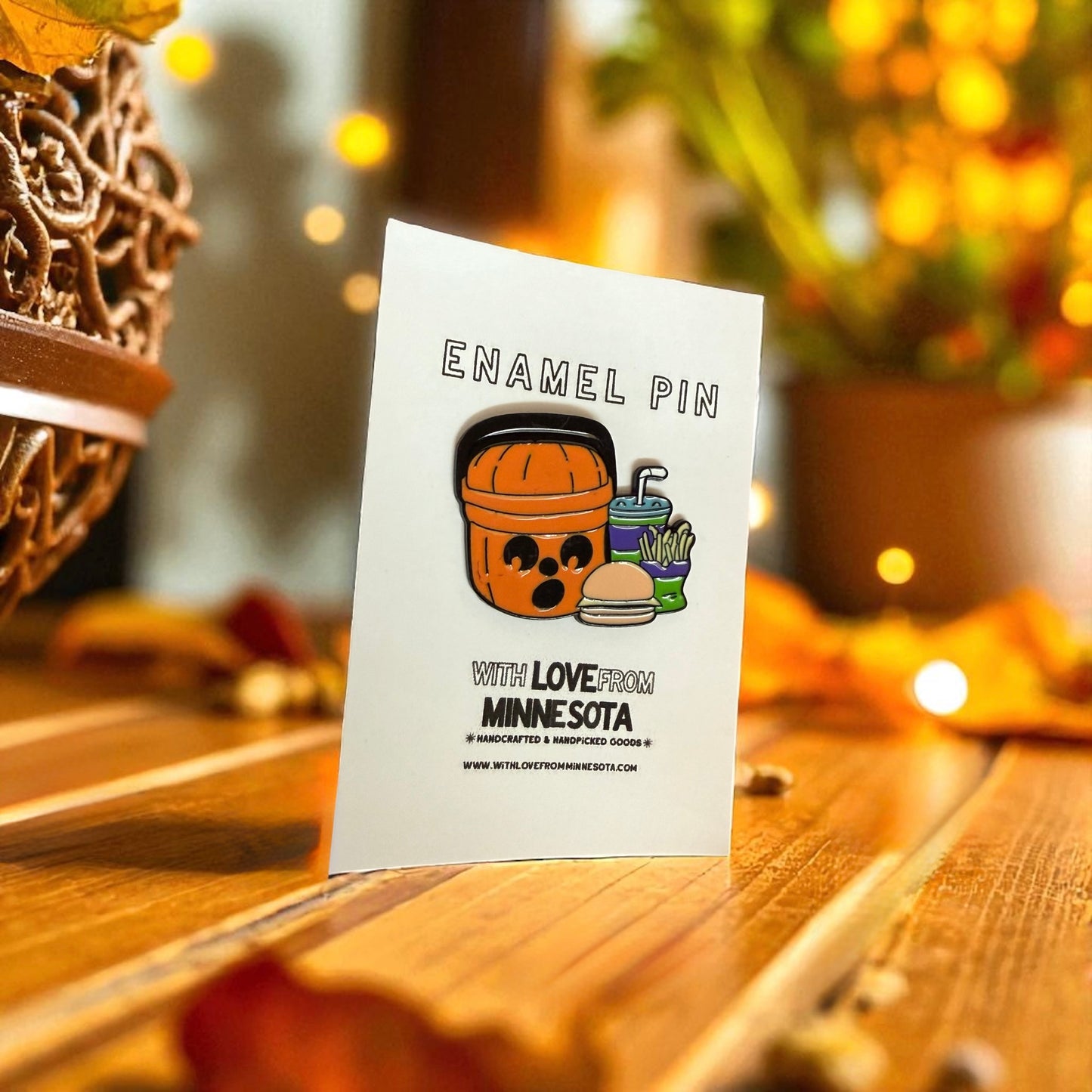 Retro Halloween Happy Meal Enamel Pin