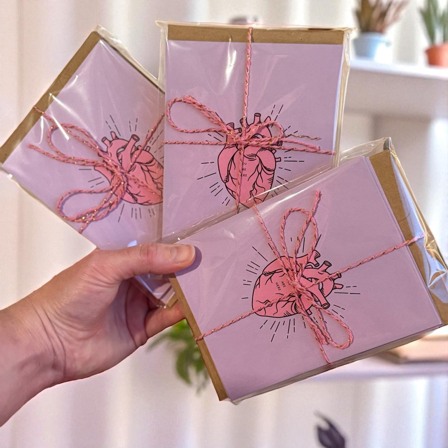 “You Are Here” Anatomical Heart Flat Card Set