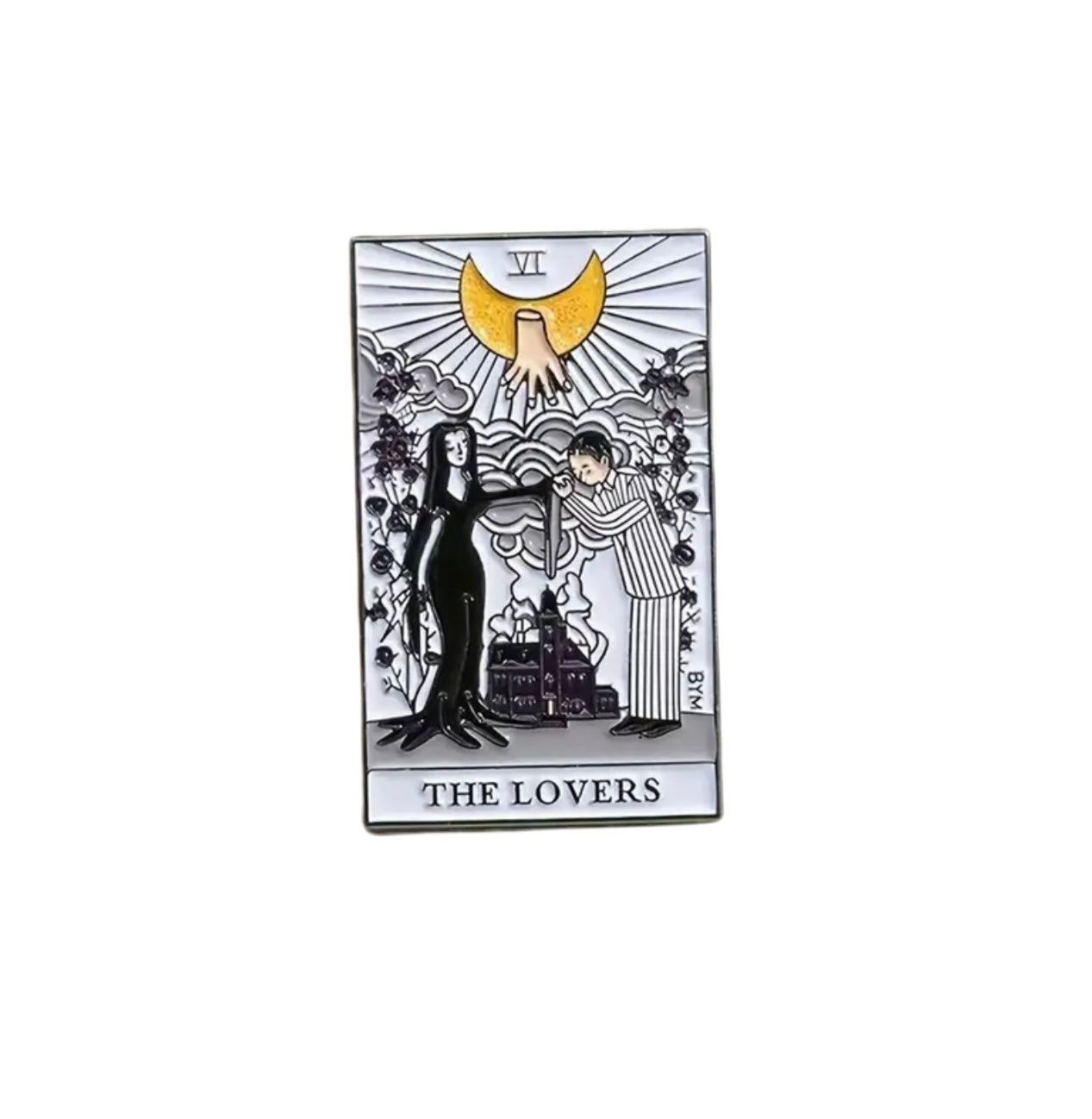 Addam’s Family Tarot Card Enamel Pin