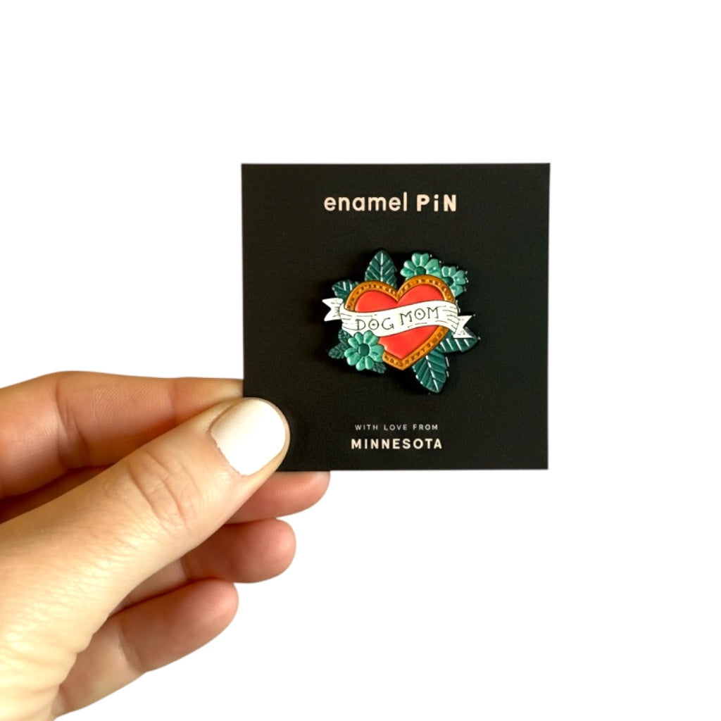 Dog Mom Enamel Pin