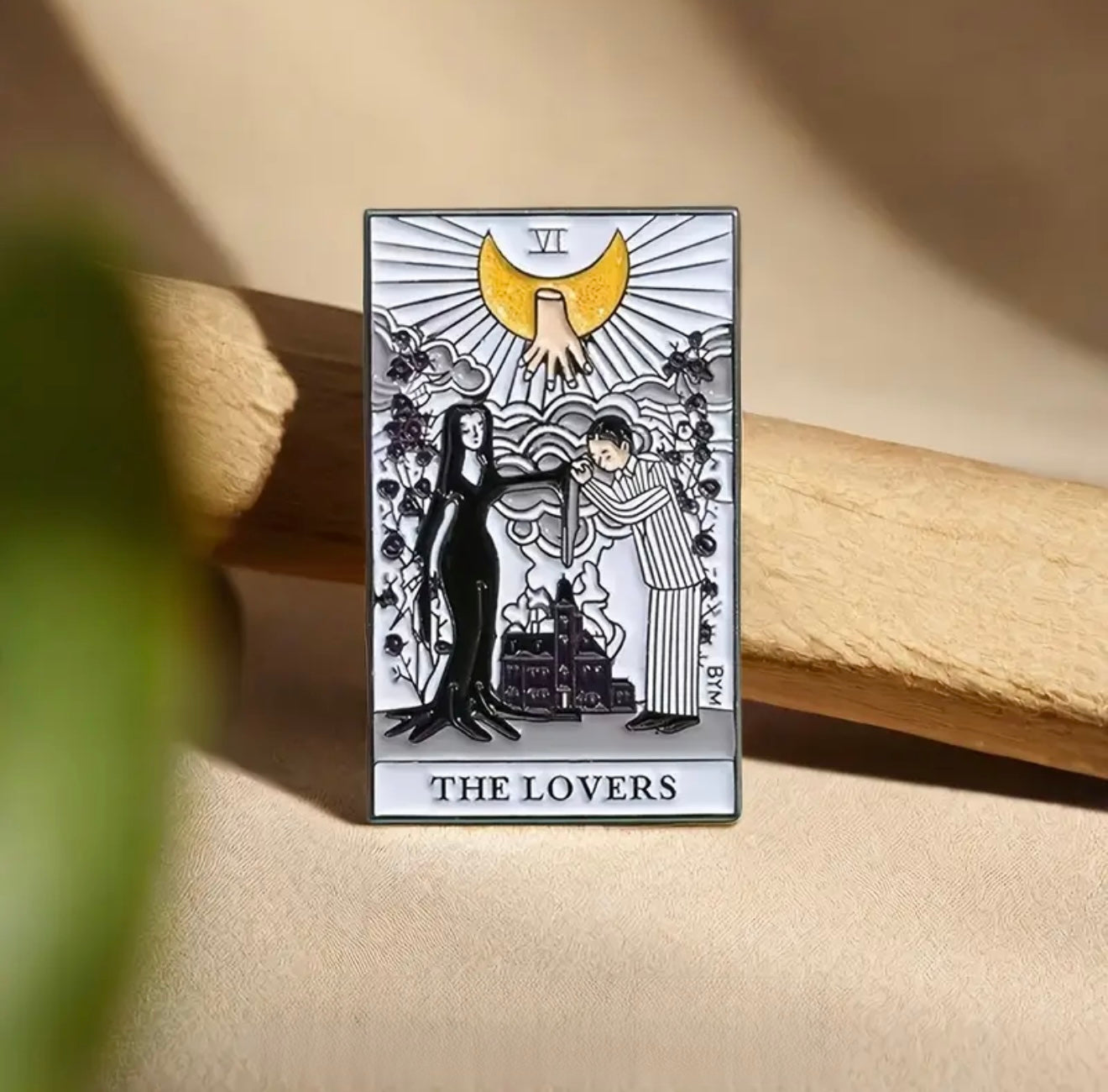 Addam’s Family Tarot Card Enamel Pin