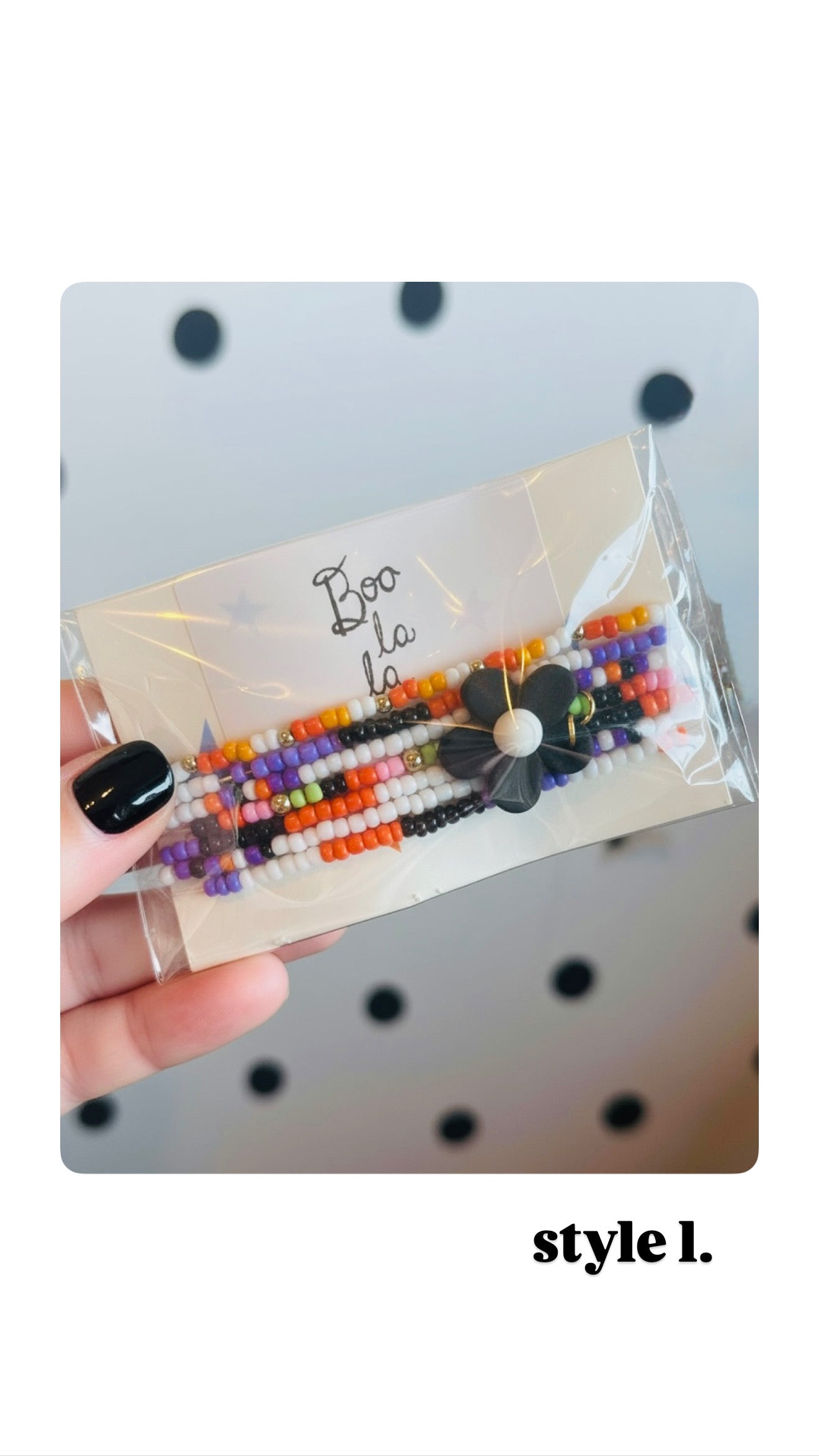 Boo La La Beaded Elastic Bracelet Stack