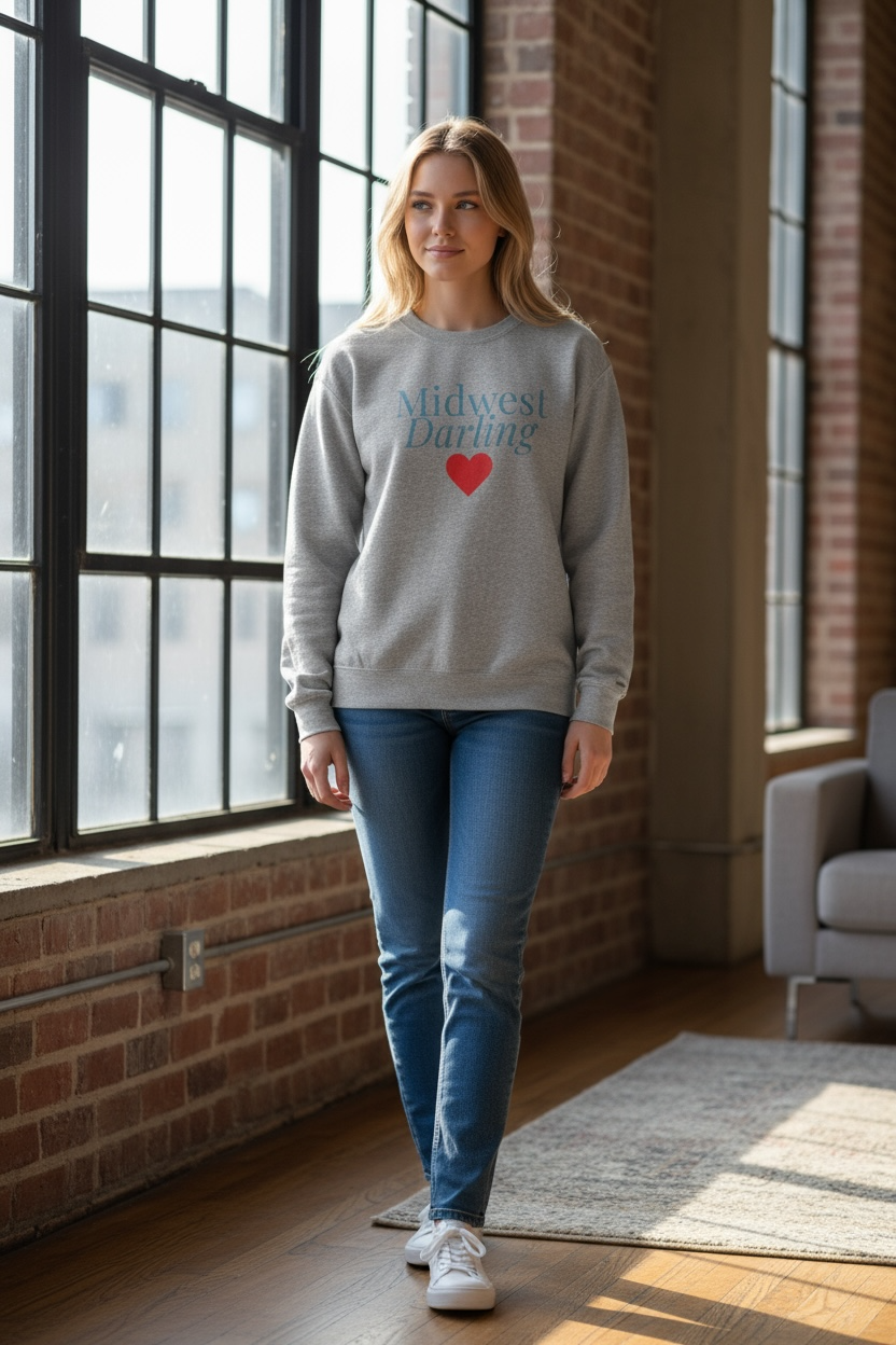 Midwest Darling Crewneck Sweatshirt