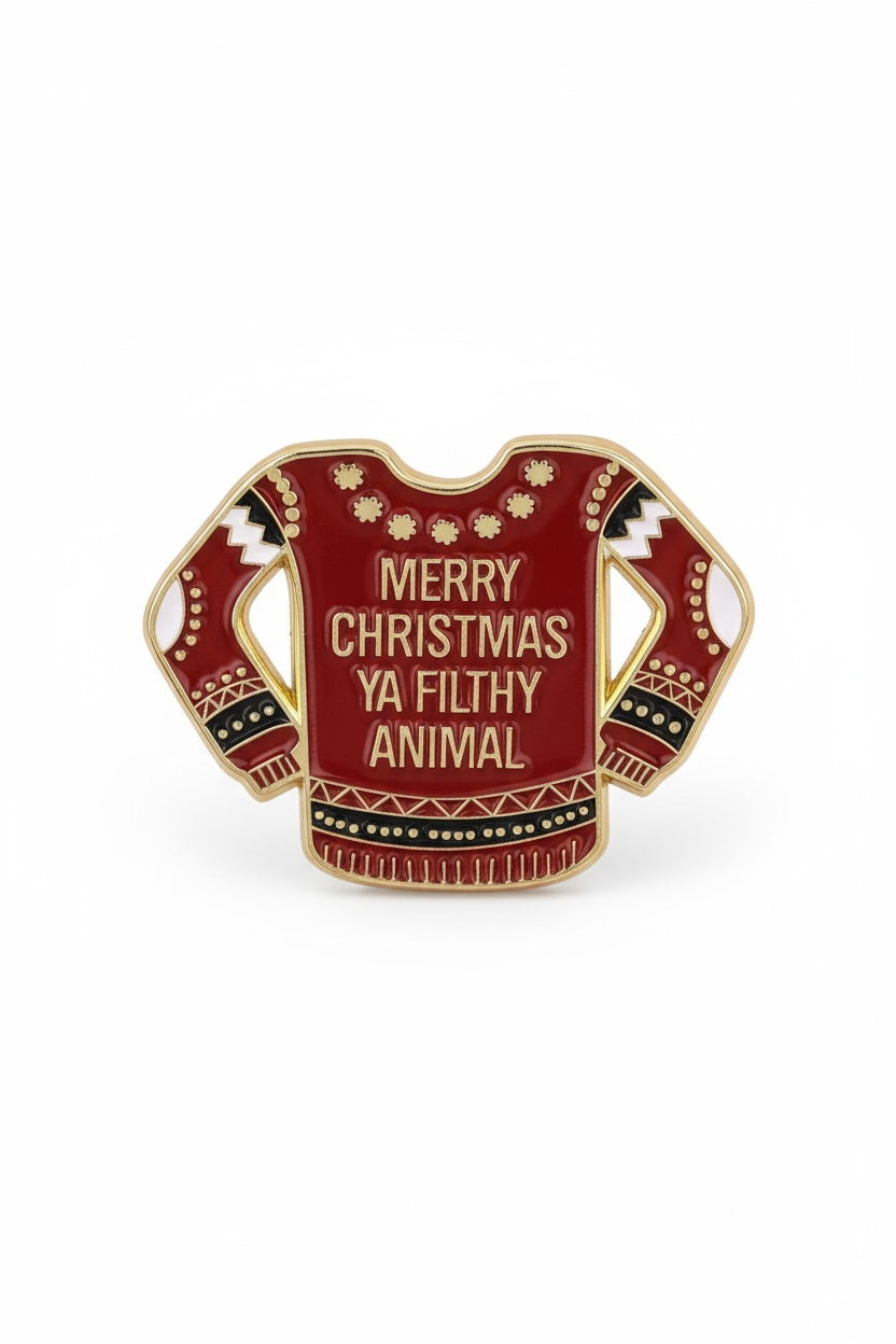 Filthy Animal Christmas Sweater Enamel Pin