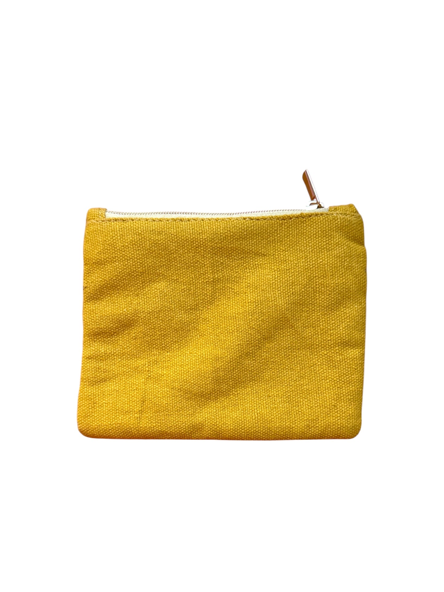 Gold Peace Sign Beaded Coin Purse/Pouch