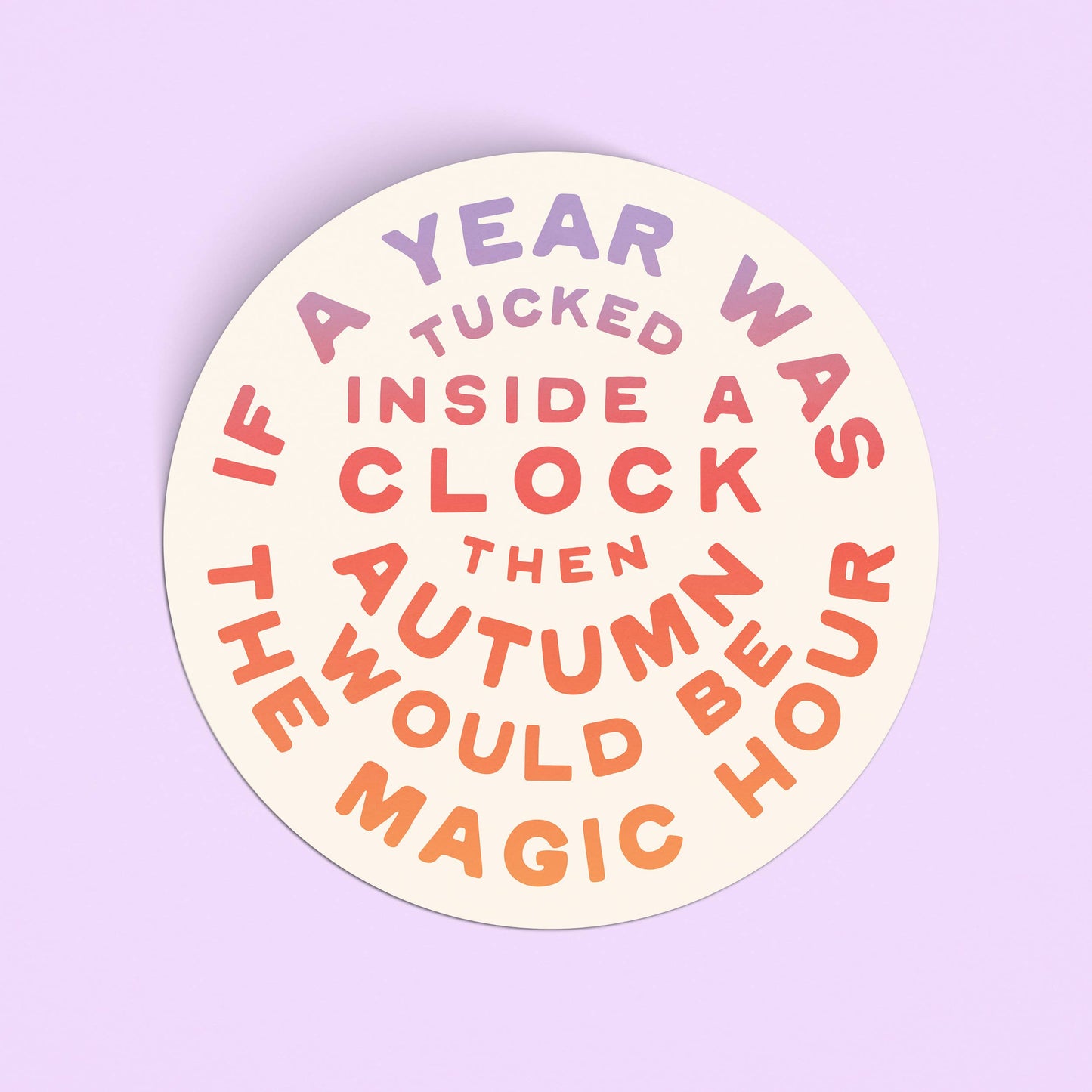 Fall Magic Large Vinyl Sticker: Sticker Only