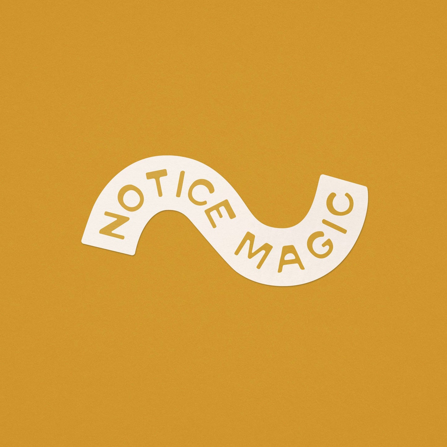 Notice Magic Sticker | Vinyl Sticker | Yellow: Sticker Only