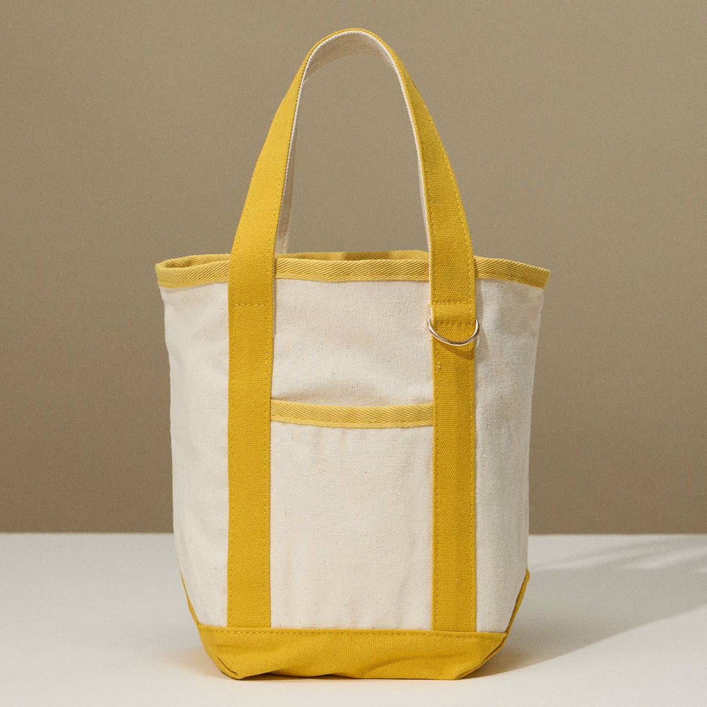 EcoCharm Cotton Everywhere-Carry Canvas Tote Bag -Small Size: Mustard / One size /