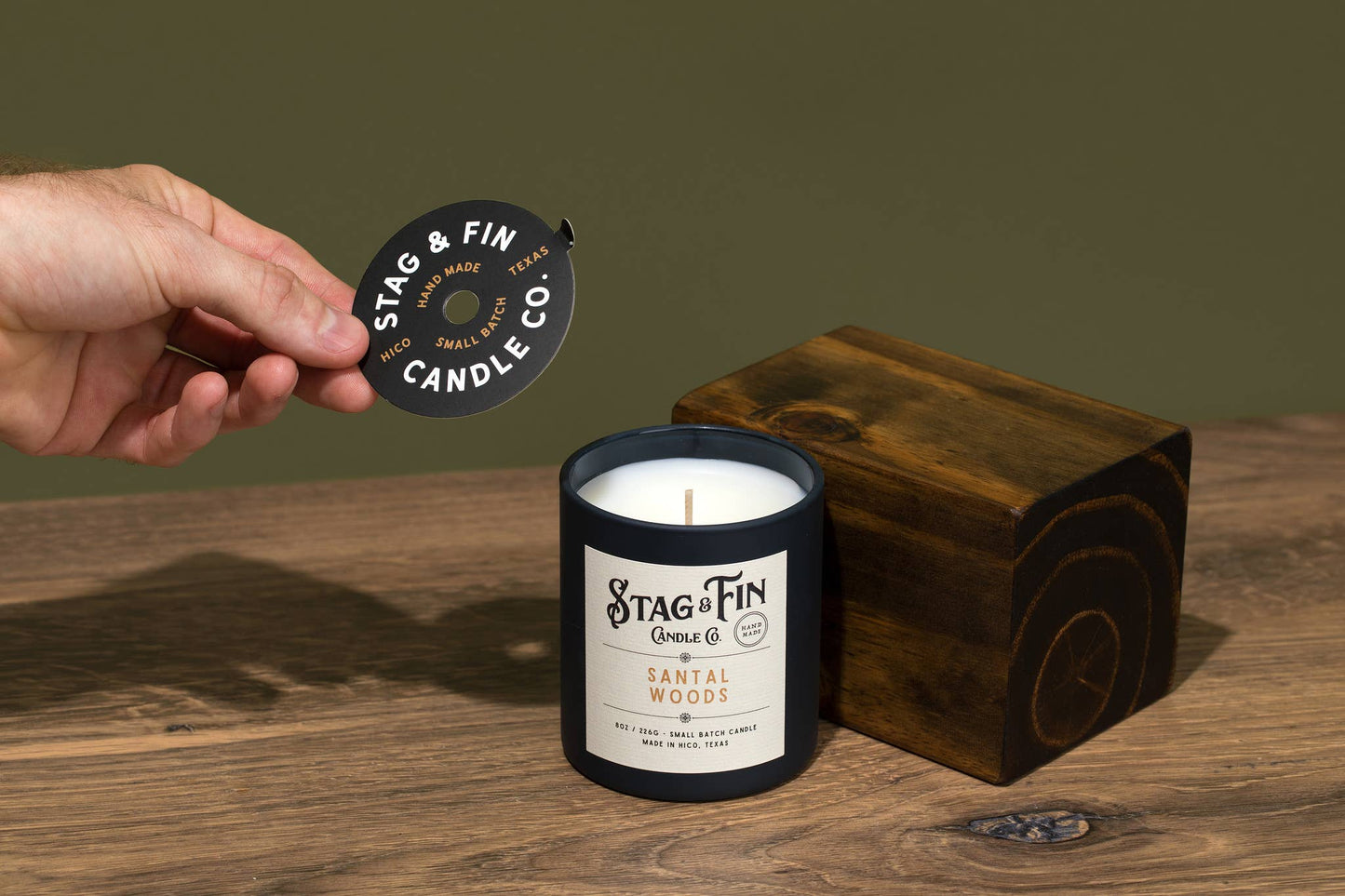 Santal Woods - 8oz. Candle