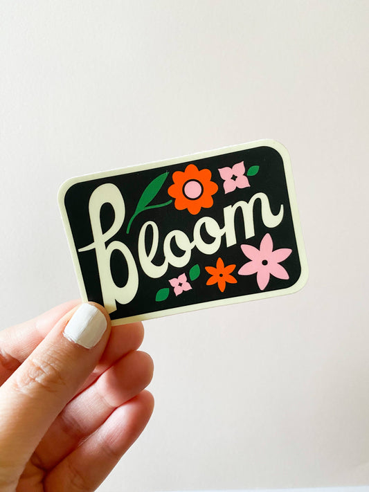 Bloom Floral Retro Sticker