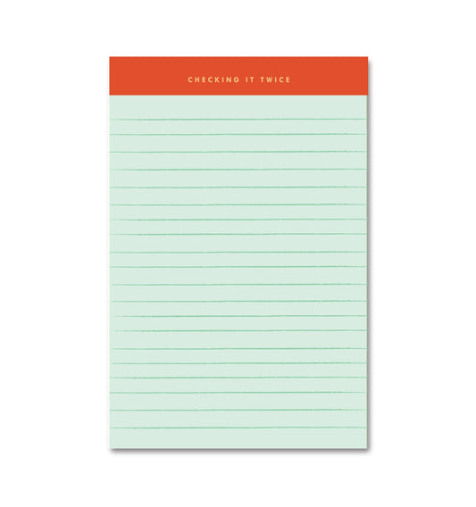 Checking It Twice Memo Notepad