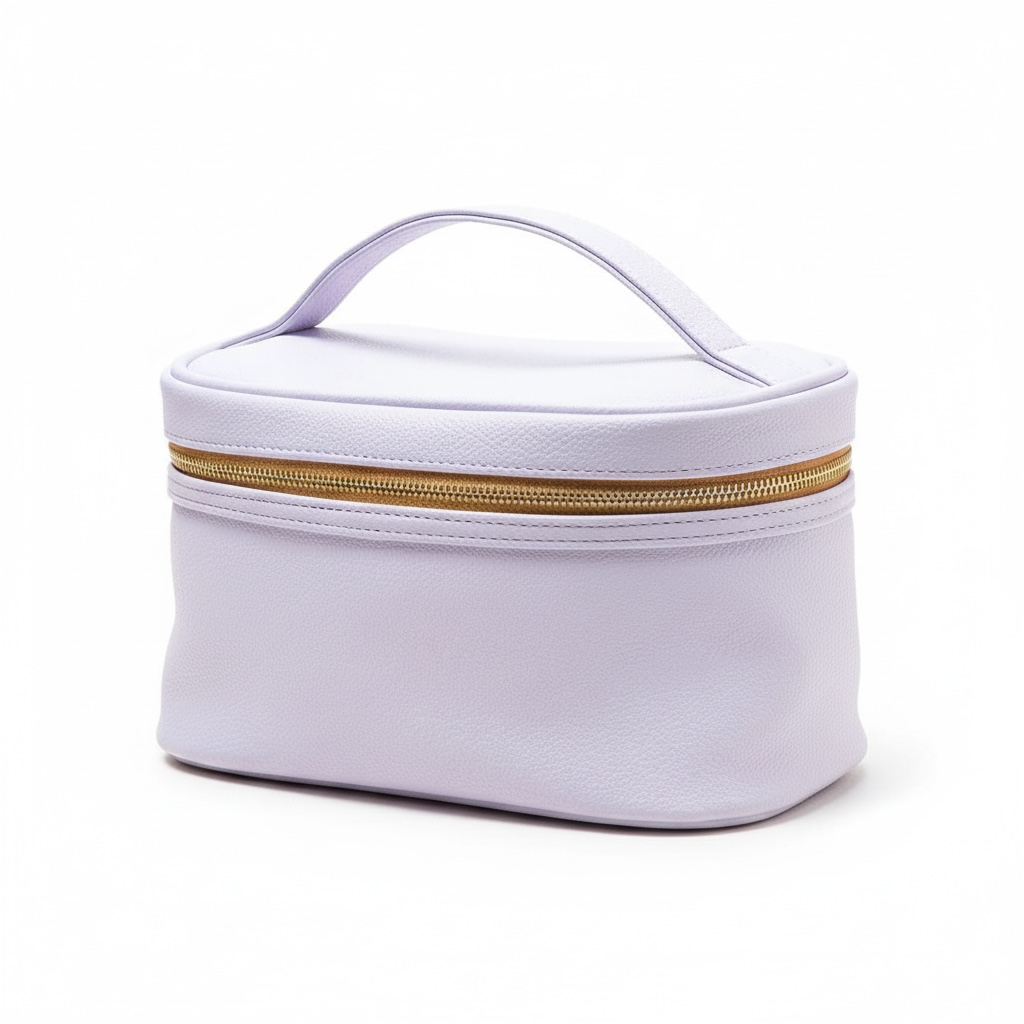 DesignWorks Inc Vegan Leather Train Case - Lilac + Copper