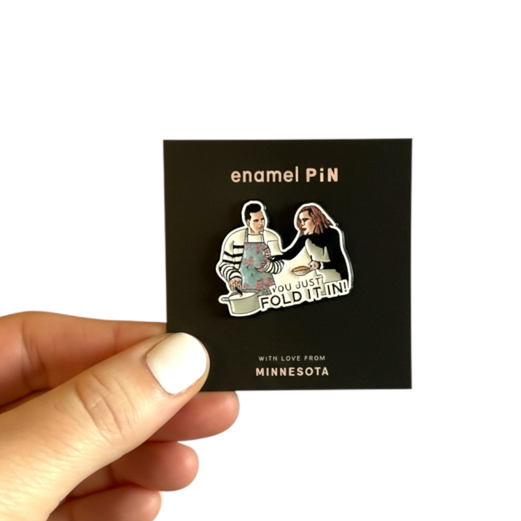 Fold It In Enamel Pin
