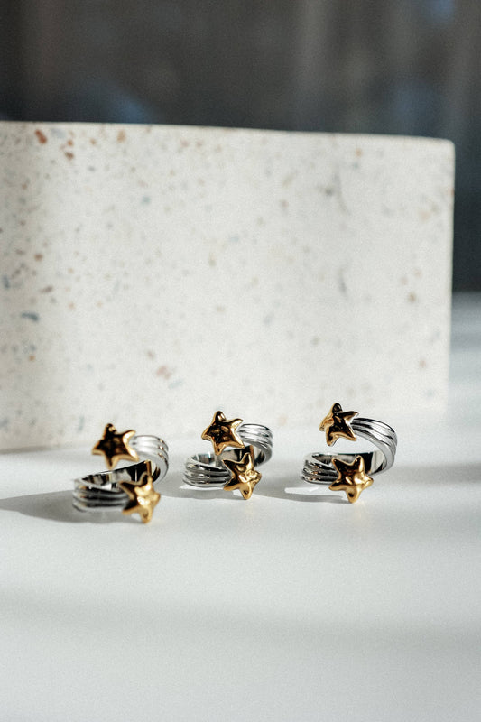 THE TWIN STAR WRAP RING