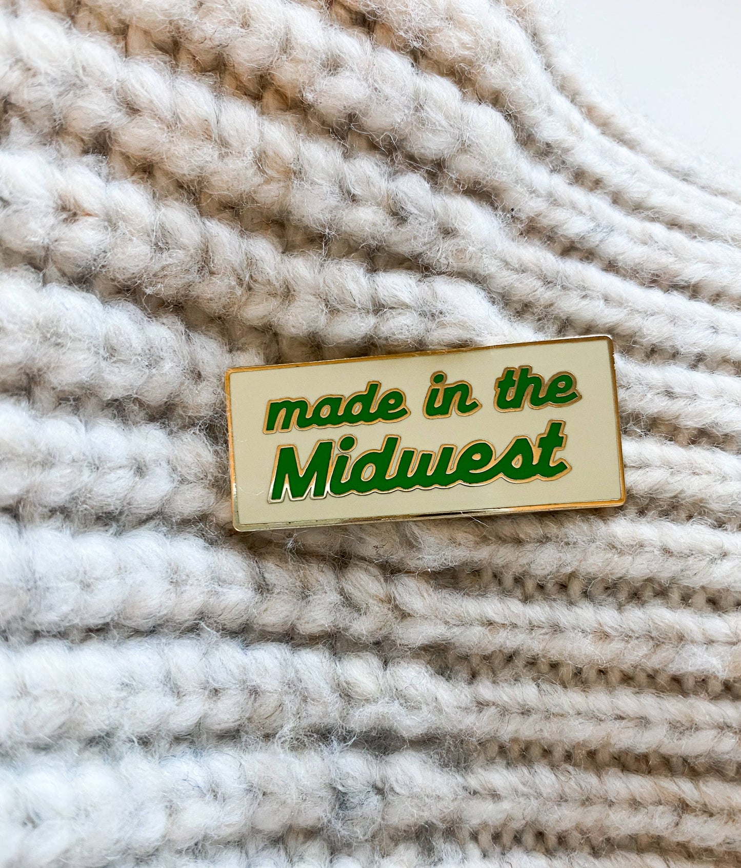 Made in the Midwest Hard Enamel Local Love Pin
