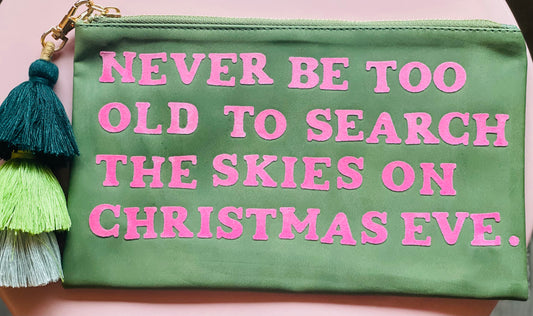 Skies On Christmas Eve - Pink/Green