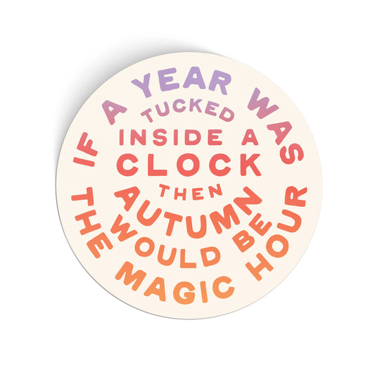 Fall Magic Large Vinyl Sticker: Sticker Only