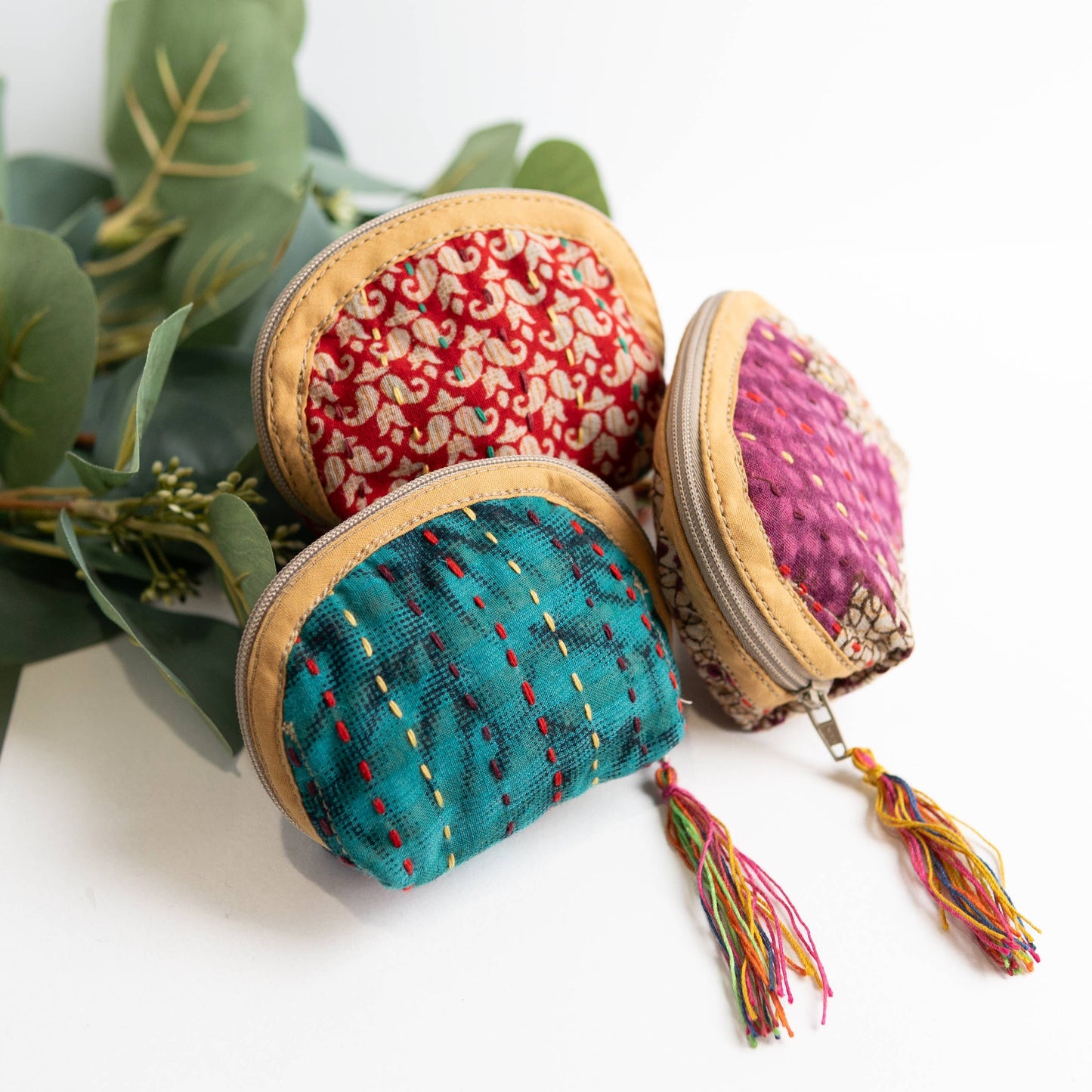 Kantha Petite Pouch