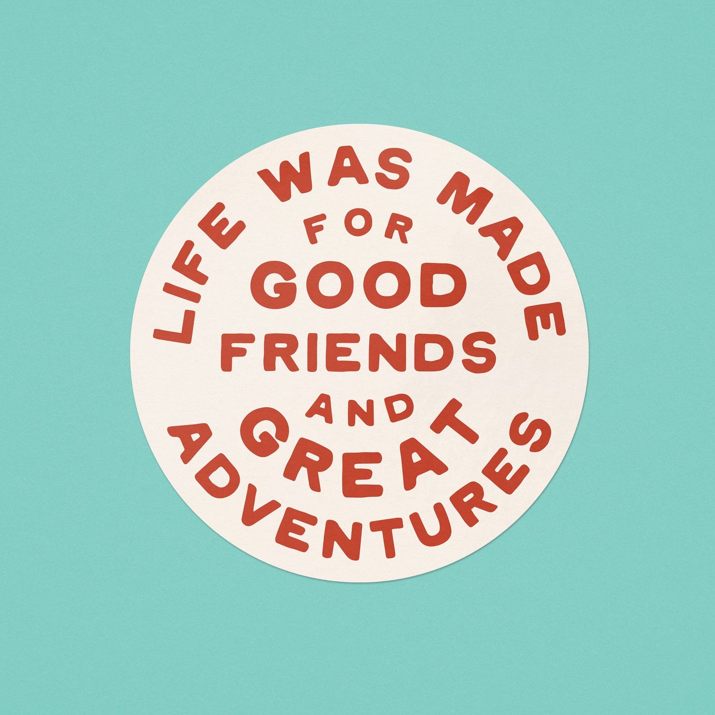 Great Adventures Sticker | Vinyl Sticker | Red: Sticker Only