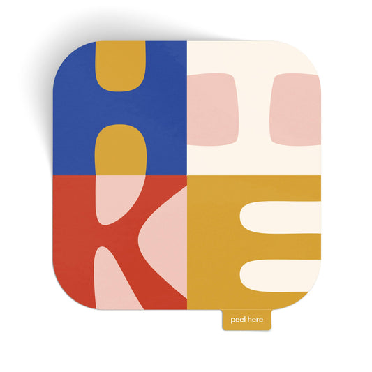 Hike Large Vinyl Sticker - brand colors: Sticker Only