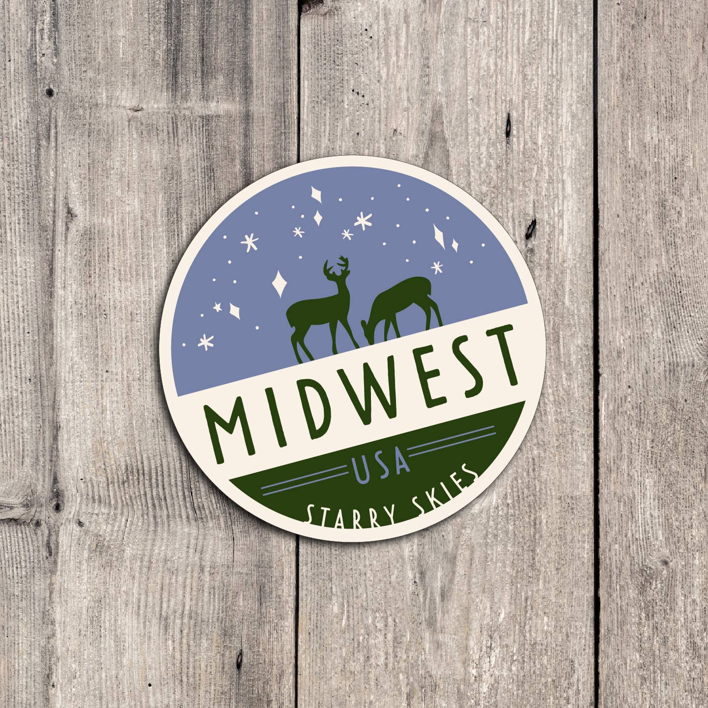 Midwest Starry Skies Vinyl Sticker