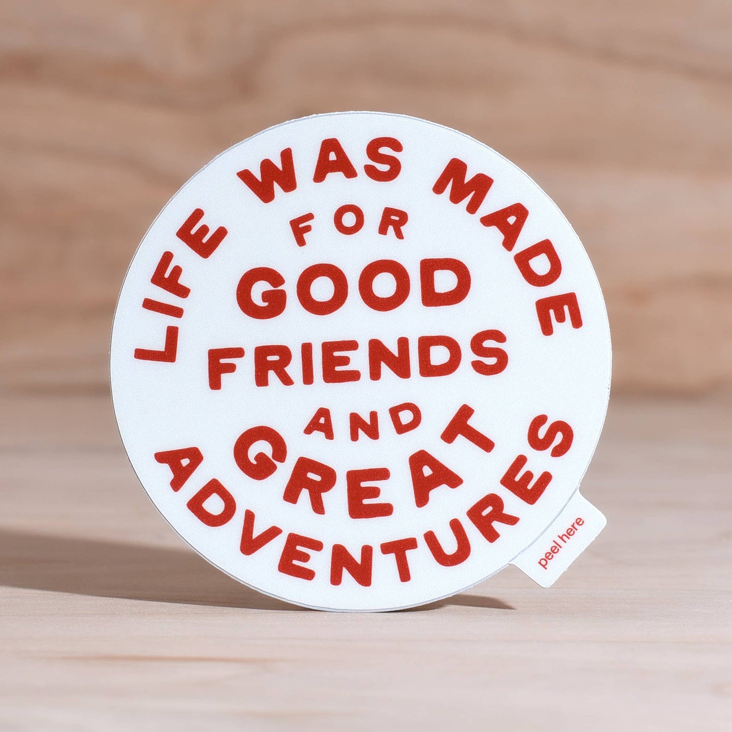 Great Adventures Sticker | Vinyl Sticker | Red: Sticker Only