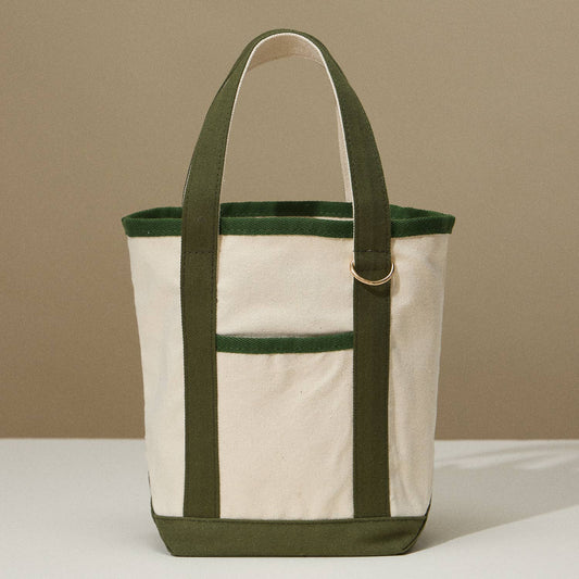 EcoCharm Cotton Everywhere-Carry Canvas Tote Bag -Small Size: Olive / One size /