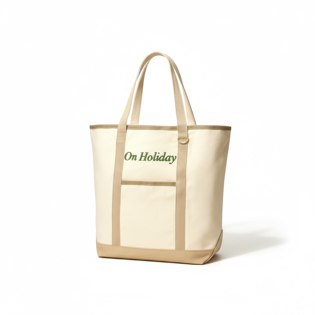 On Holiday Premium Cotton Canvas Tote - Large