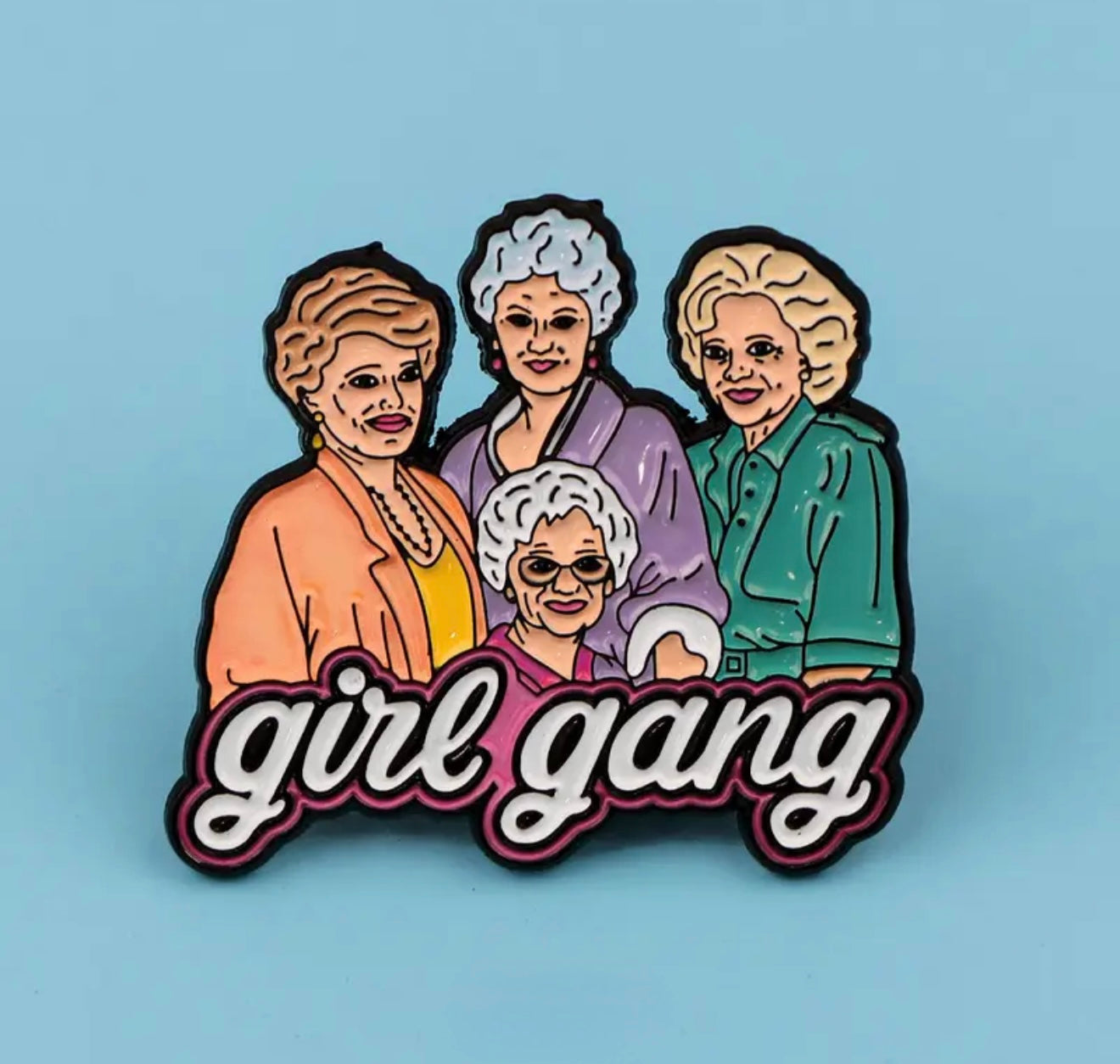 Girl Gang Enamel Pin