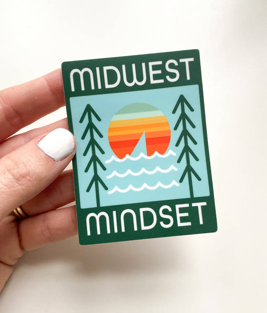Midwest Mindset Sunset Vinyl Sticker 