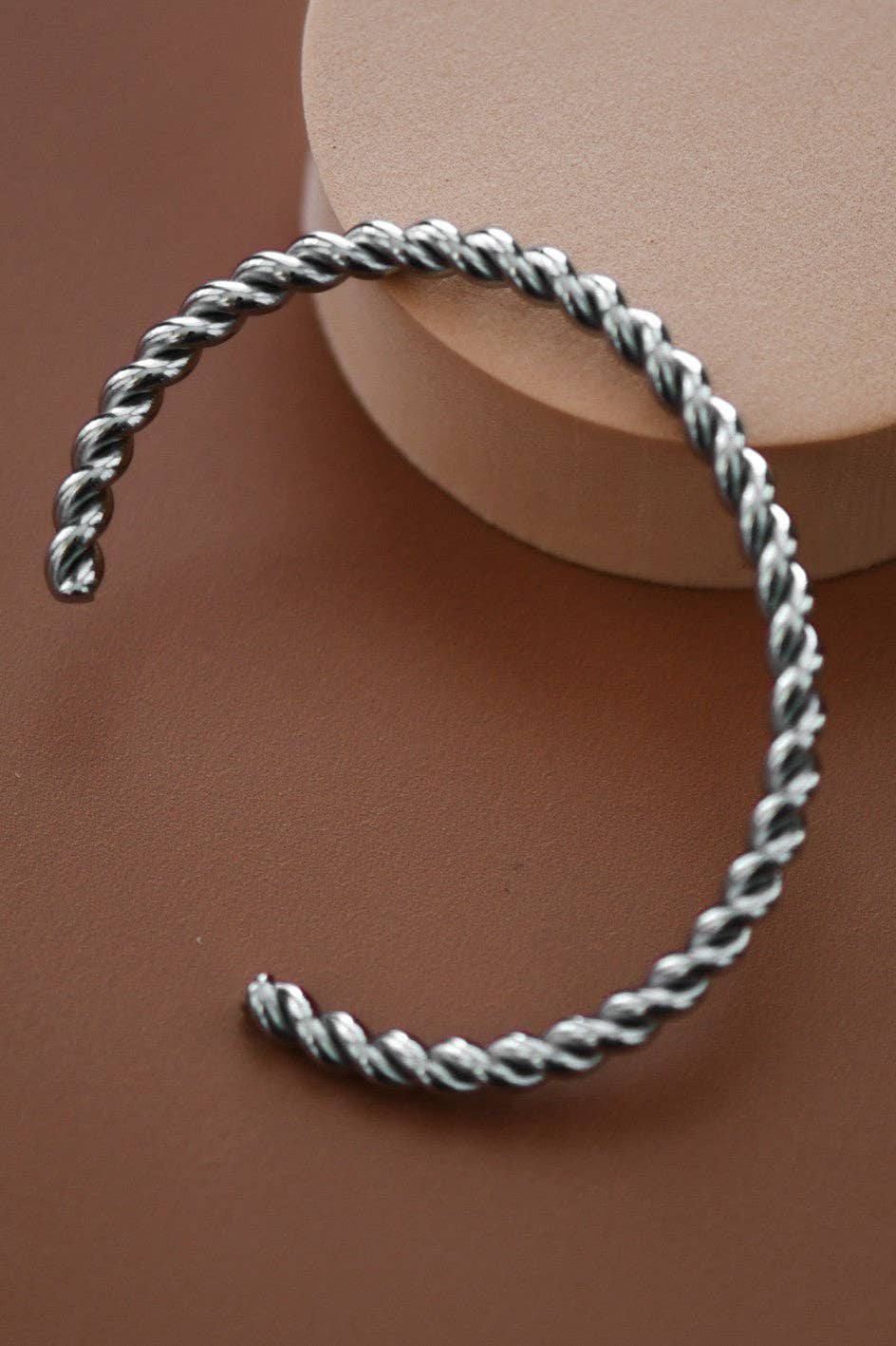 Tarnish-Resistant Waterproof Stainless Steel Cuff - 7207: S0OX3T7207 Silver