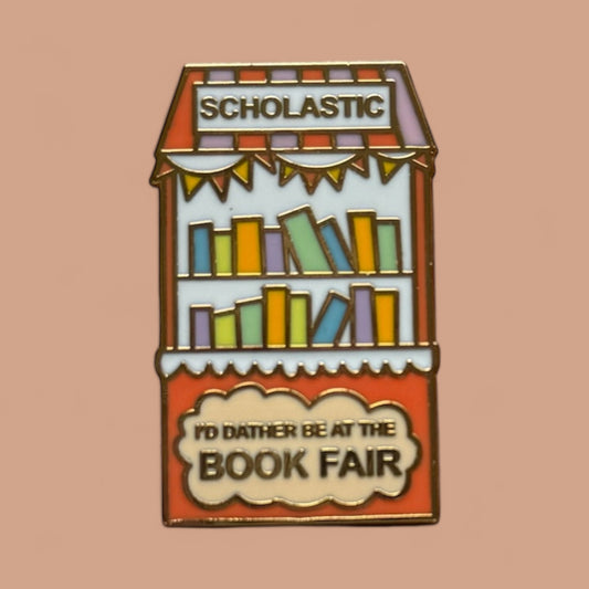 Scholastic Book Fair Enamel Pin