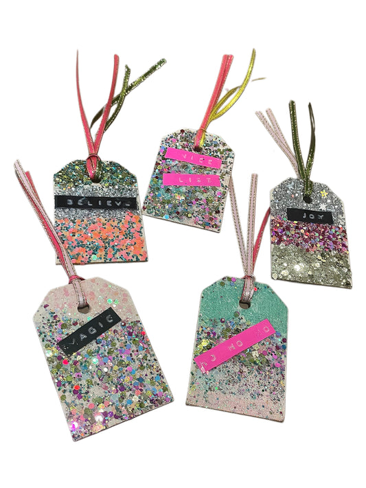 Glitter Gift Tags