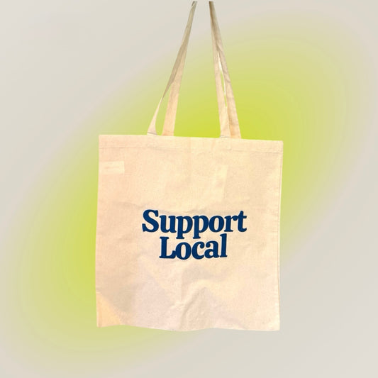 Canvas Tote Bag: Blue