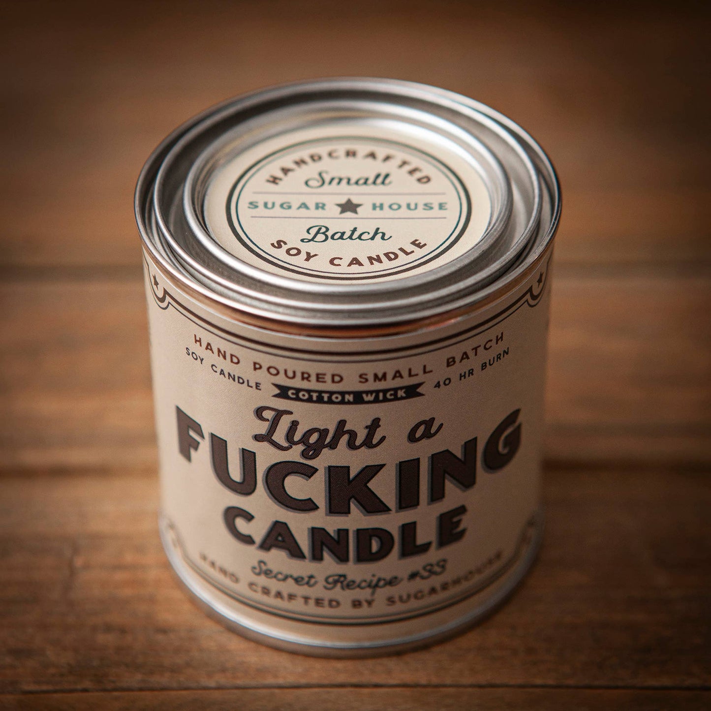 Light a Fucking Candle Soy Paint Can Candle