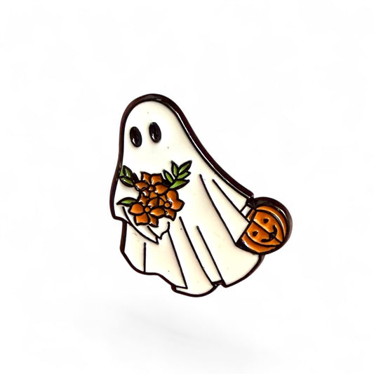 Ghost Pumpkin Enamel Pin
